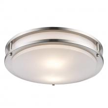 Trans Globe 10361 BN - 2LT FLUSH-E26-MED-ROUND-DOUBLE
